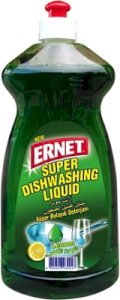 Ernet Super Dishwashing Liquid Fresh Lemon Green 750 ml