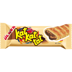 Ulker Kat Kat Tat Puff Pastry with Hazelnut Cocoa Cream Pastry 28g